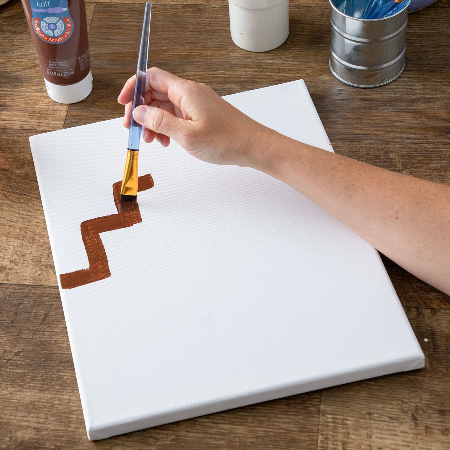 5 Count 16” x 20” Super Value Canvas by Artist's Loft - Acid Free Cotton Canvas for Paint, Acrylic, & Oils - 1 Pack