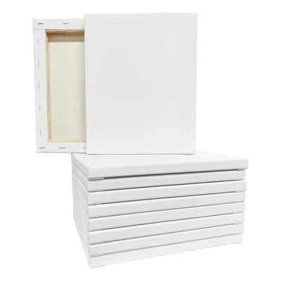 5 Count 16” x 20” Super Value Canvas by Artist's Loft - Acid Free Cotton Canvas for Paint, Acrylic, & Oils - 1 Pack