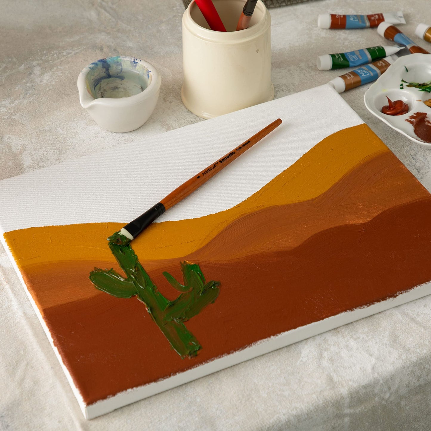 5 Count 16” x 20” Super Value Canvas by Artist's Loft - Acid Free Cotton Canvas for Paint, Acrylic, & Oils - 1 Pack
