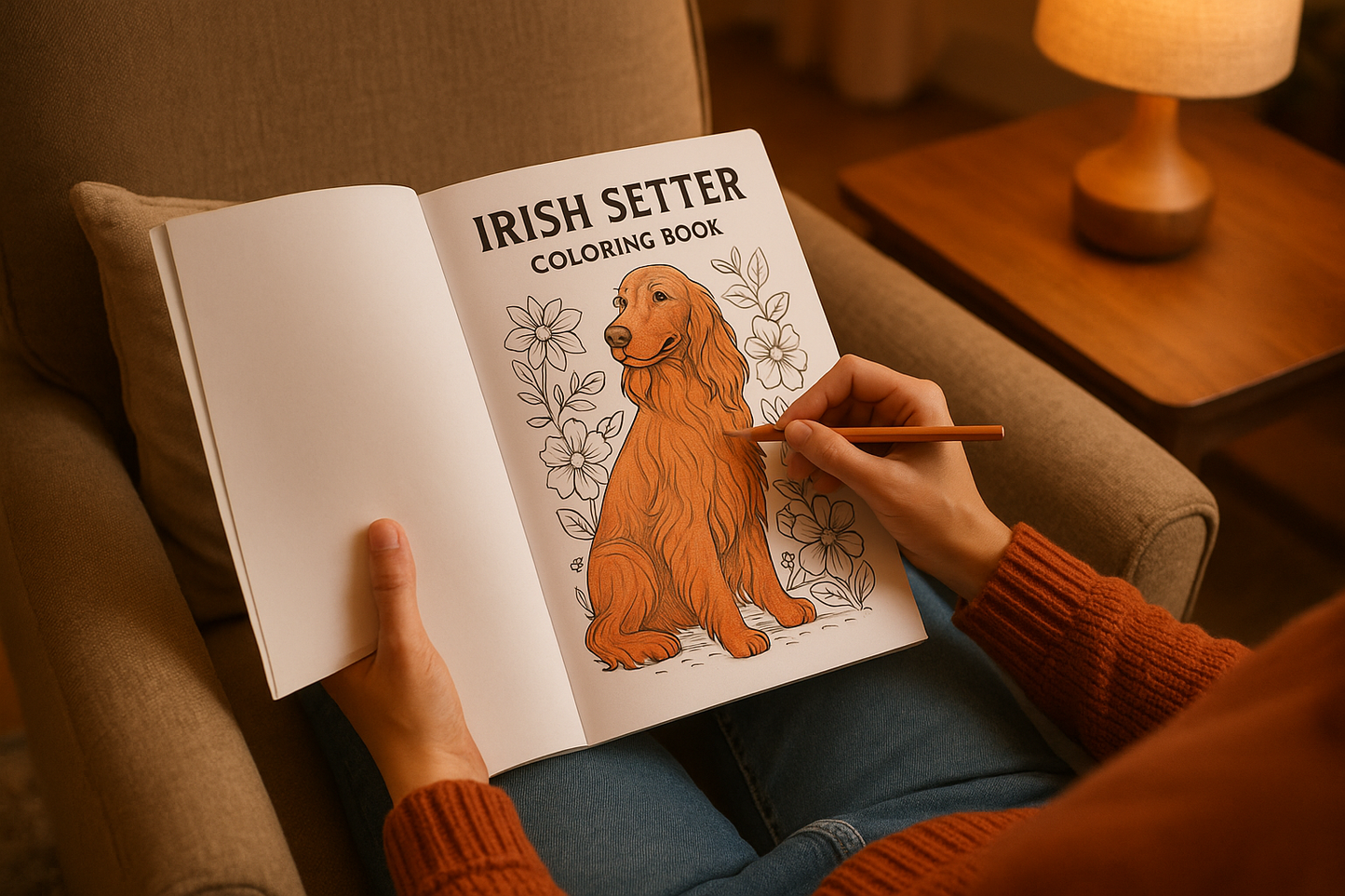 Irish Setter Activity Kit | Coloring Book + Puzzle + Paint By Numbers
